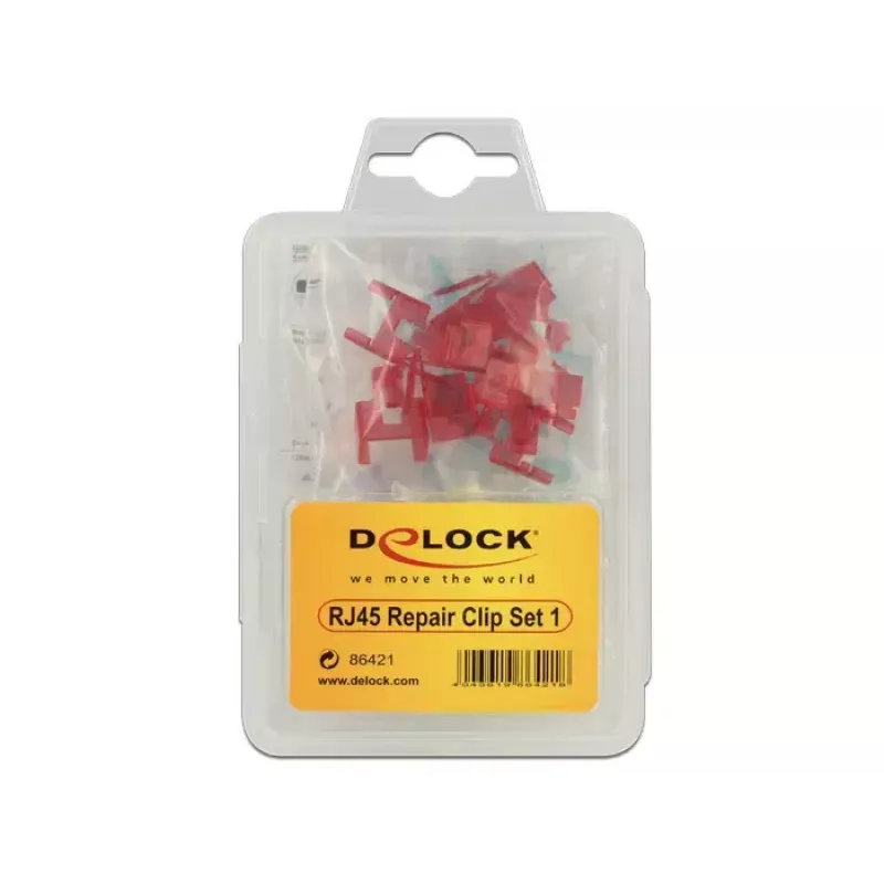 Zacisk kablowy DeLOCK 86421 RJ45 Wielokolorowy 40 szt.