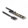Karta rozszerzająca DeLOCK NVMe M.2 Key A+E męski do gniazda Key M, kabel 20 cm