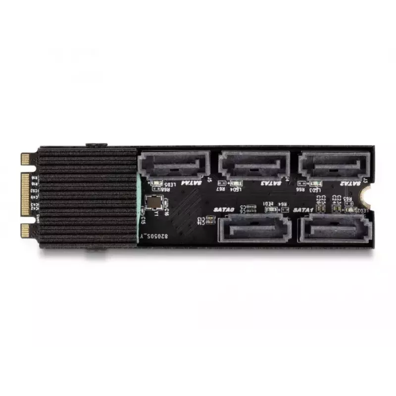 DeLOCK Konwerter M.2 2280 Key B+M męski na 5 x SATA z radiatorem