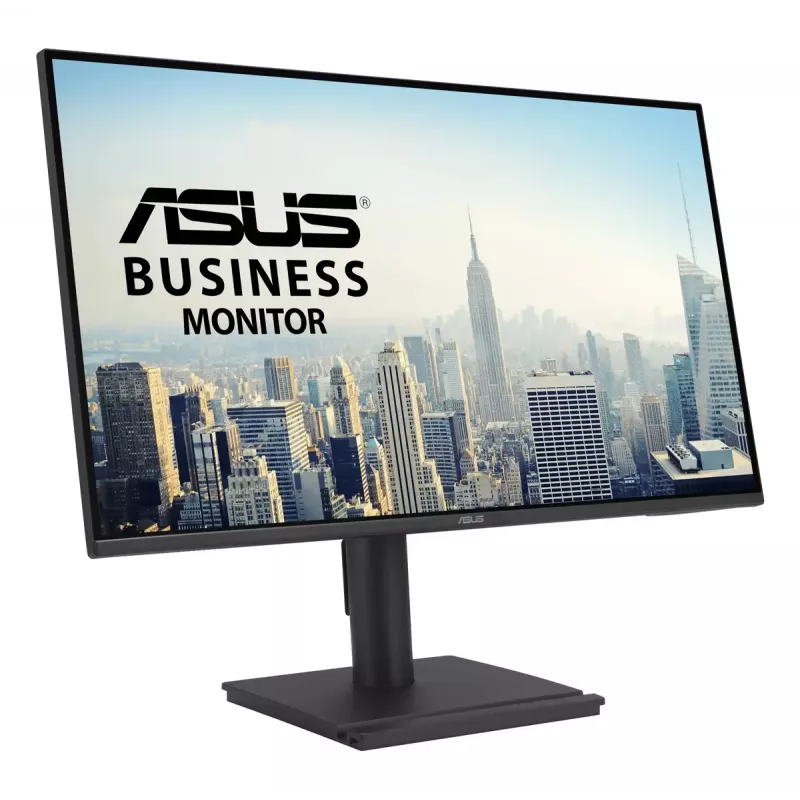 27-calowy monitor IPS LCD ASUS BE27AQ, 2560 x 1440 WQHD, 5 ms, hub USB 3.2, regulacja wysokości, VESA, wbudowane głośniki, czarny
