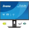 Monitor IIYAMA ProLite XB2495WSU-B1 24.1 cala (61.2 cm) 1920×1200 IPS Full HD, 4 ms, hub USB 3.2, regulacja wysokości, głośniki
