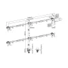 Monitor Desk Mount Bracket Equip 17 cali-32 cali Articulating 6