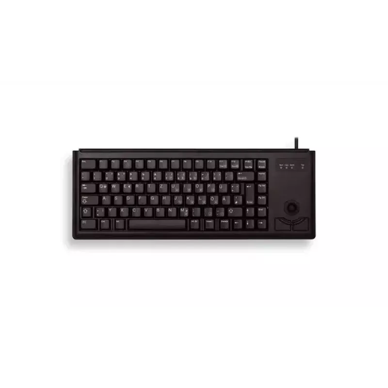 Cherry G84-4420 kompaktowa klawiatura z trackballem, USB, układ US, czarna