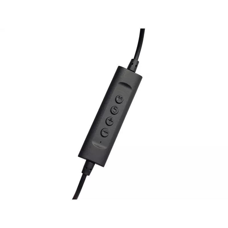 Zestaw słuchawkowy CONCEPTRONIC POLONA05BC — Stereofoniczny USB-C, mikrofon z redukcją szumów, wokółuszny, kabel 2 m, 20–22000 Hz, czarny