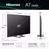 Hisense A7Q 55A7Q 139,7 cm (55 cali) 4K Ultra HD Smart TV Wi-Fi Czarny
