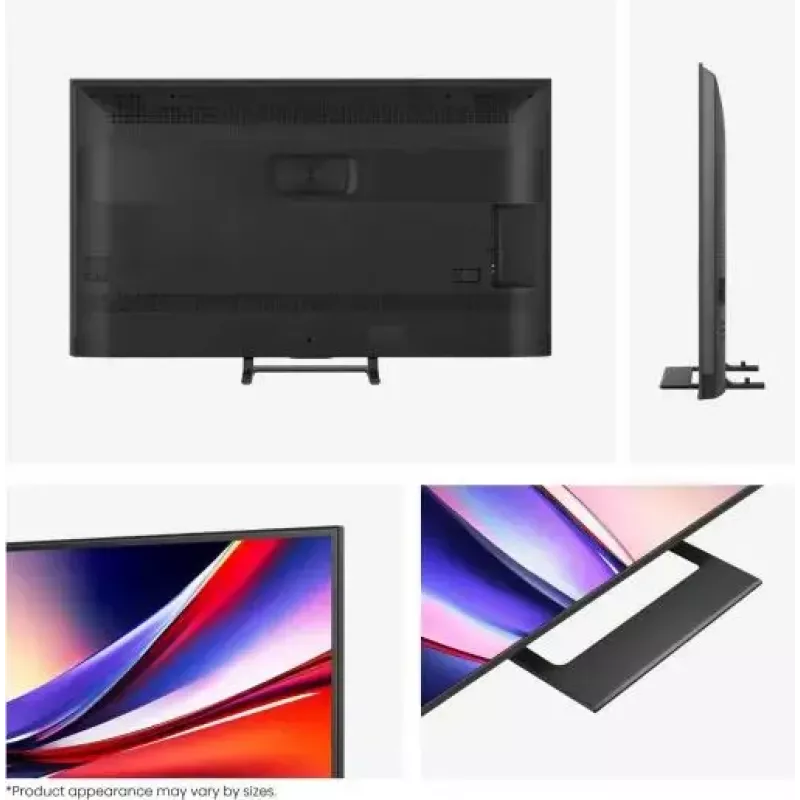 Hisense A7Q 65A7Q 165.1 cm (65 cali) 4K Ultra HD Smart TV Wi-Fi Czarny 400 cd/m²