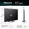 Hisense A7Q 65A7Q 165.1 cm (65 cali) 4K Ultra HD Smart TV Wi-Fi Czarny 400 cd/m²