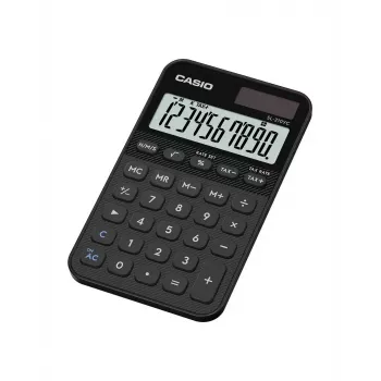 Kalkulator CASIO SL-310YC kieszonkowy podstawowy, 10-cyfrowy, bateryjny i słoneczny, funkcje podatku i zysku, czarny