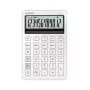 Podstawowy kalkulator biurkowy CASIO MS-200DQ 12-cyfrowy, bateria/solarny, funkcje podatku i zysku, biały