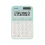 Kalkulator biurkowy CASIO MS-20YC — Podstawowy 12-cyfrowy, bateryjny/słoneczny, funkcje podatku i zysku, jasnozielony