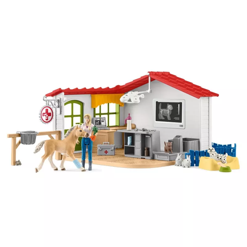 Gabinet weterynaryjny ze zwierzętami Schleich 42502