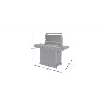 Grill Campingaz 4 Series Classic 4 Series Onyx S 37386 gazowy czarny 15,9 W