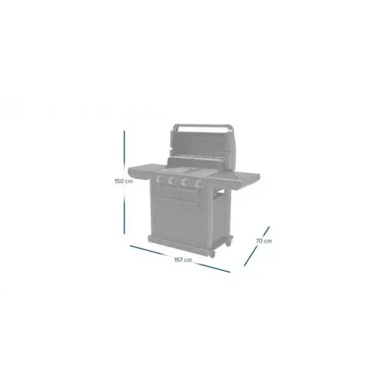 Grill Campingaz 4 Series Classic 4 Series Onyx S 37386 gazowy czarny 15,9 W