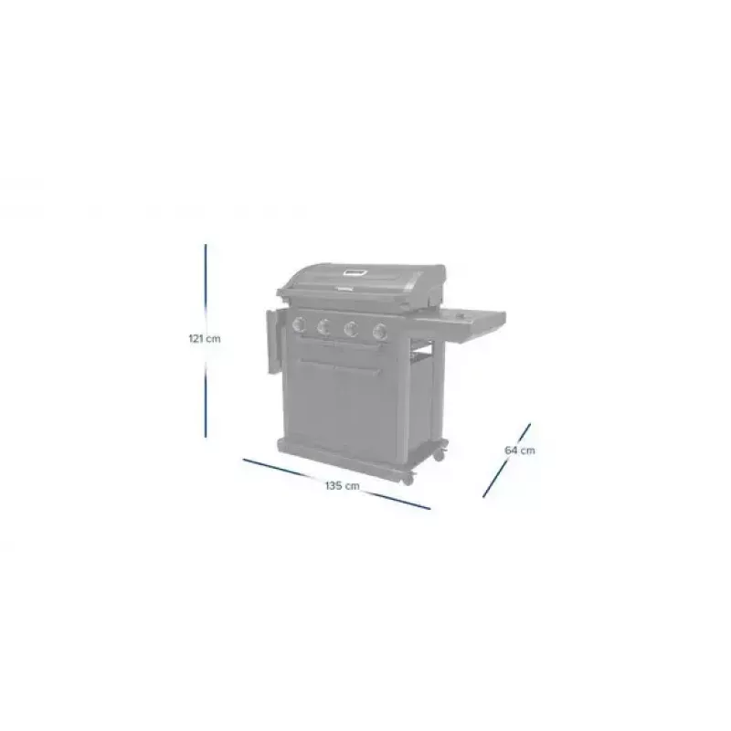 Grill Campingaz 4 Series Classic 4 Series Onyx S 37386 gazowy czarny 15,9 W