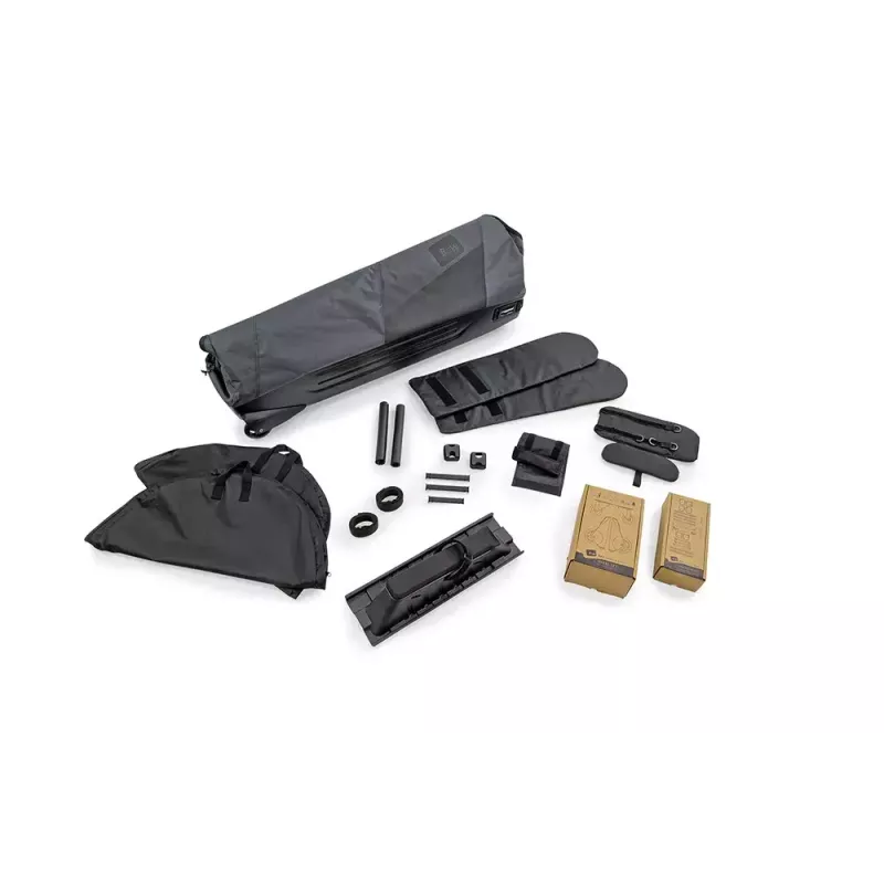 Torba transportowa na rower b&w international Bike.bag 2.0 — walizka transportowa, ABS i poliester, 1360×297×854 mm, czarno-szara