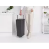 Brabantia Sort & Go 40L prostokątny pojemnik do recyklingu szary