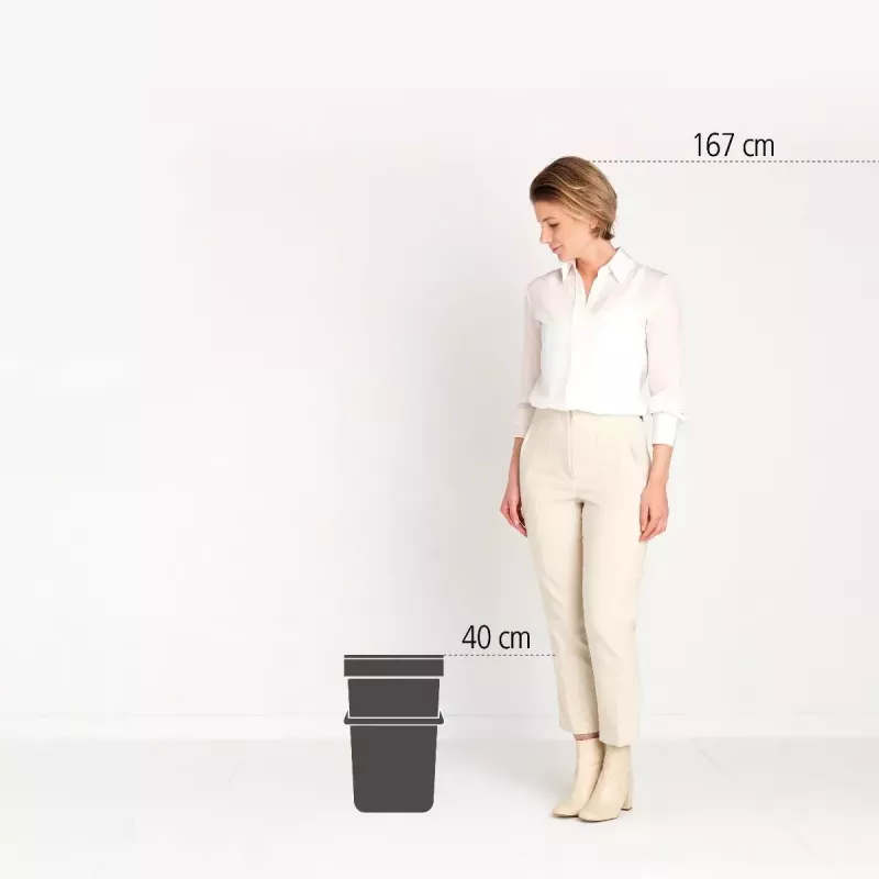 Brabantia Sort & Go 16 L zielony pojemnik na odpady 220x279x401 mm