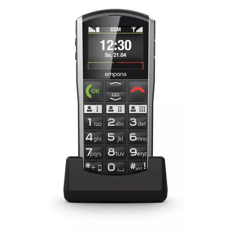 Emporia SIMPLICITY 5,08 cm (2 cale) 94 g Czarny, Srebrny
