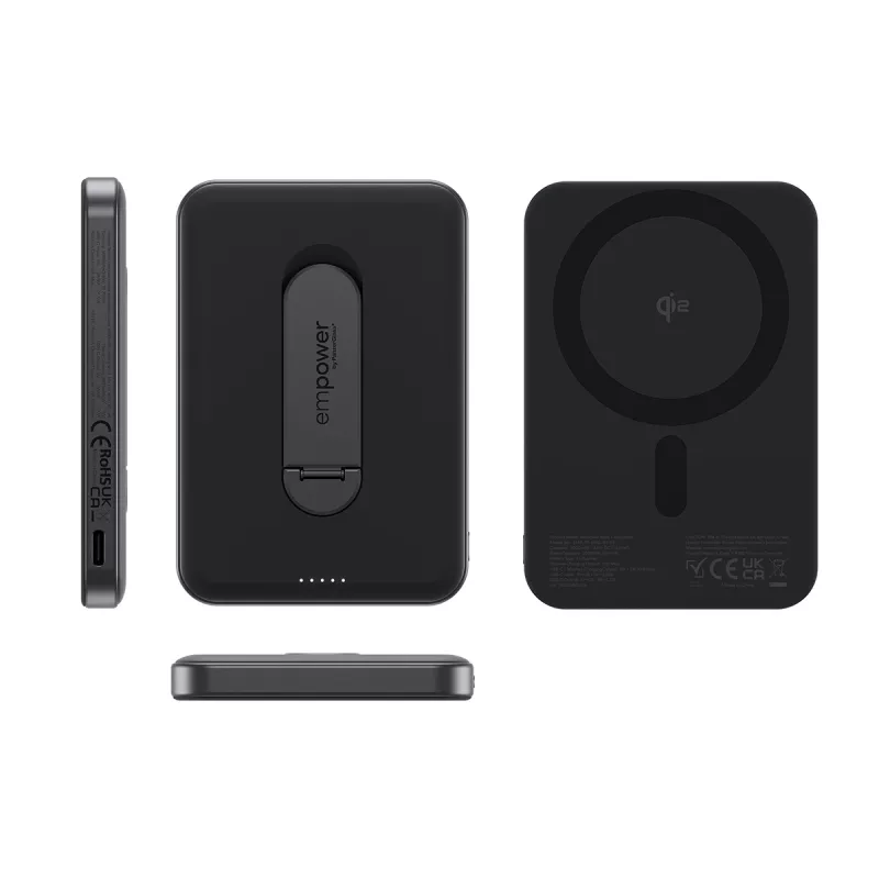 PanzerGlass empower™ by ® empower™ Bank w. Spin Stand | 5000mAh | Space Czarny