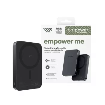 Przenośny powerbank PanzerGlass empower™ 10000mAh Space Czarny, 0,245 kg