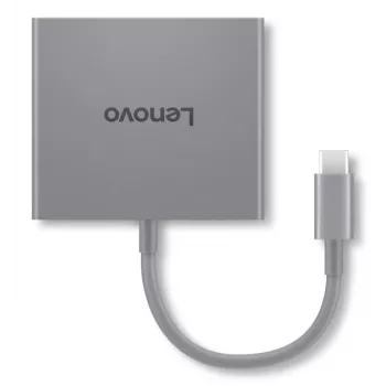 Lenovo GX91R64790 stacja dokująca/replikator portów do laptopa Przewodowa USB 3.2 Gen 1 (3.1 Gen 1) Type-C Szary