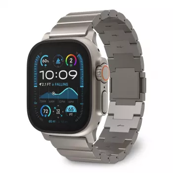 Pasek do zegarka Decoded Traction Band Titanium — kompatybilny ze smartwatchami, nadgarstek 130–225 mm, 1 szt.