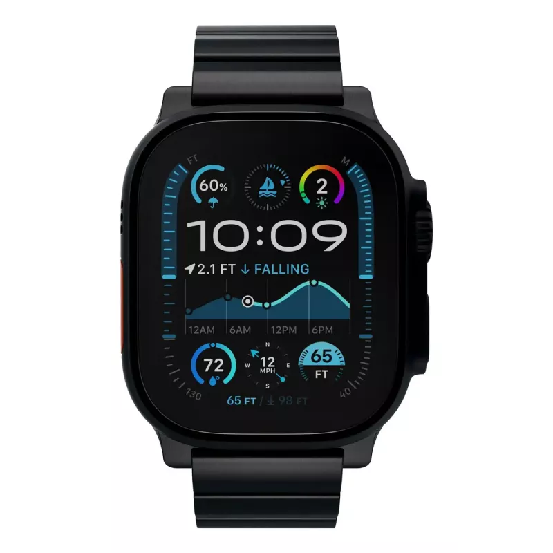 Pasek do smartwatcha Decoded Traction Band Czarny Tytan — obwód nadgarstka 130–225 mm, 1 szt.
