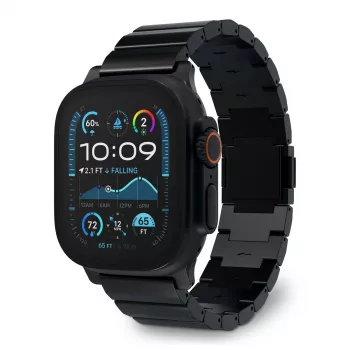 Pasek do smartwatcha Decoded Traction Band Czarny Tytan — obwód nadgarstka 130–225 mm, 1 szt.