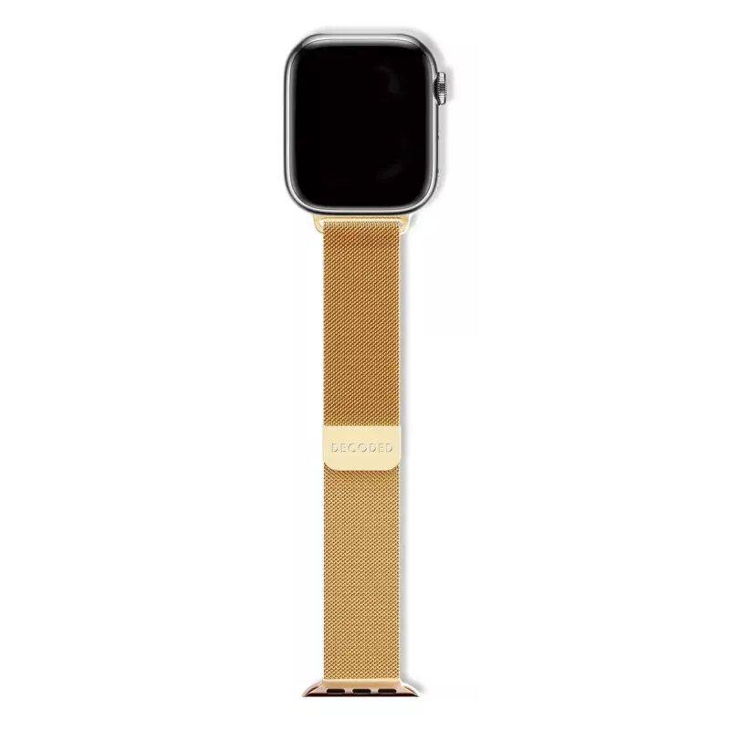 Pasek do smartwatcha Decoded Traction Strap Gold, stal nierdzewna, kolor złoty, 1 szt.