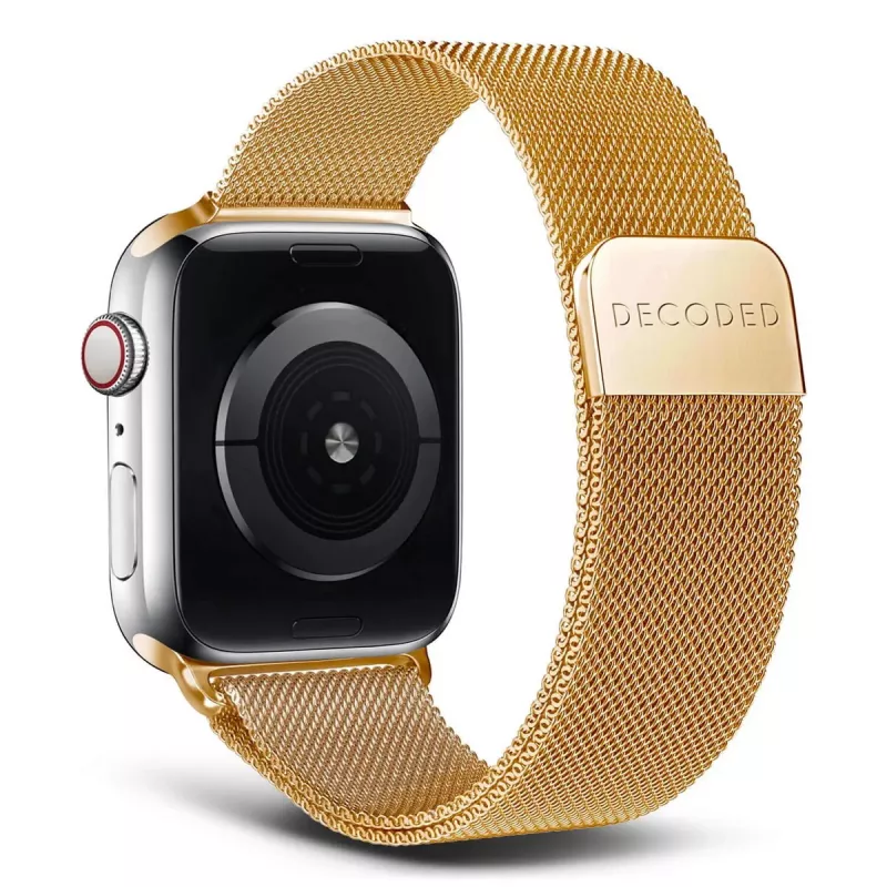Pasek do smartwatcha Decoded Traction Strap Gold, stal nierdzewna, kolor złoty, 1 szt.