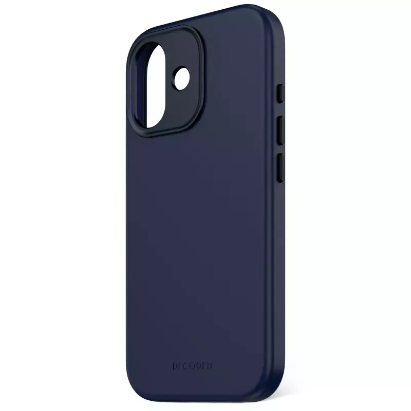 Pokrowiec na telefon komórkowy Decoded D25IPO17BCS9TY do iPhone 17 — pokrowiec, pasuje do 16 cm (6,3 cala), granatowy, mikrofibra i PU