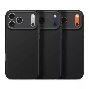 Decoded silikonowy tył etui na Apple iPhone 17 Pro Max — kompatybilny z 6,9 cala (17,5 cm), czarny, mikrofibra/PU