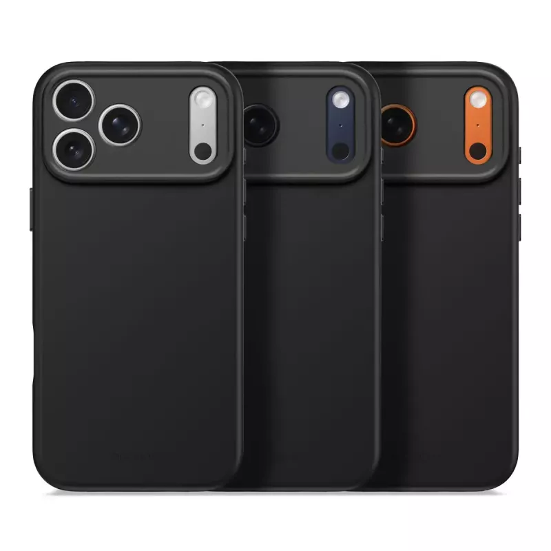 Decoded silikonowy tył etui na Apple iPhone 17 Pro Max — kompatybilny z 6,9 cala (17,5 cm), czarny, mikrofibra/PU