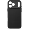 Decoded silikonowy tył etui na Apple iPhone 17 Pro Max — kompatybilny z 6,9 cala (17,5 cm), czarny, mikrofibra/PU