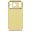 Silikonowe etui Decoded na tył Apple iPhone 17 Pro Max, kompatybilne z ekranami 6,9 cala (17,5 cm), żółte