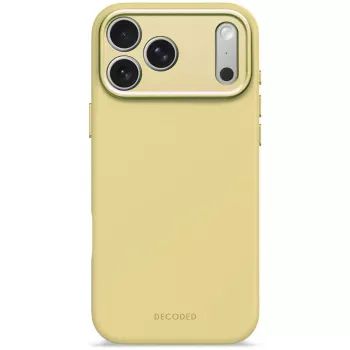 Silikonowe etui Decoded na tył Apple iPhone 17 Pro Max, kompatybilne z ekranami 6,9 cala (17,5 cm), żółte