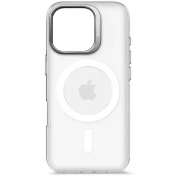 Pokrowiec na telefon Decoded Clear Case do iPhone 16 Pro, poliwęglan, przezroczysty biały, pasuje do 6,3 cala (16 cm)
