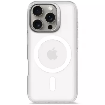 Pokrowiec na telefon Decoded Clear Case do iPhone 16 Pro, poliwęglan, przezroczysty biały, pasuje do 6,3 cala (16 cm)