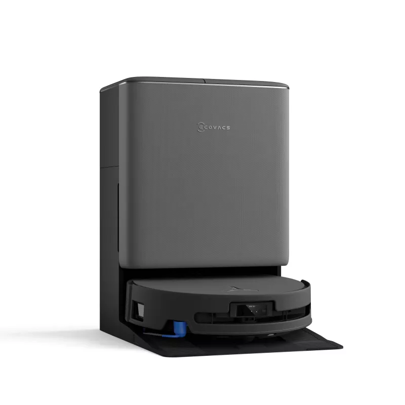 Robot odkurzacz Ecovacs DEEBOT T90 PRO OMNI — bezworkowy pojemnik na kurz 0,25 l, czas pracy 350 min, Li‑Ion 4000 mAh, czarny