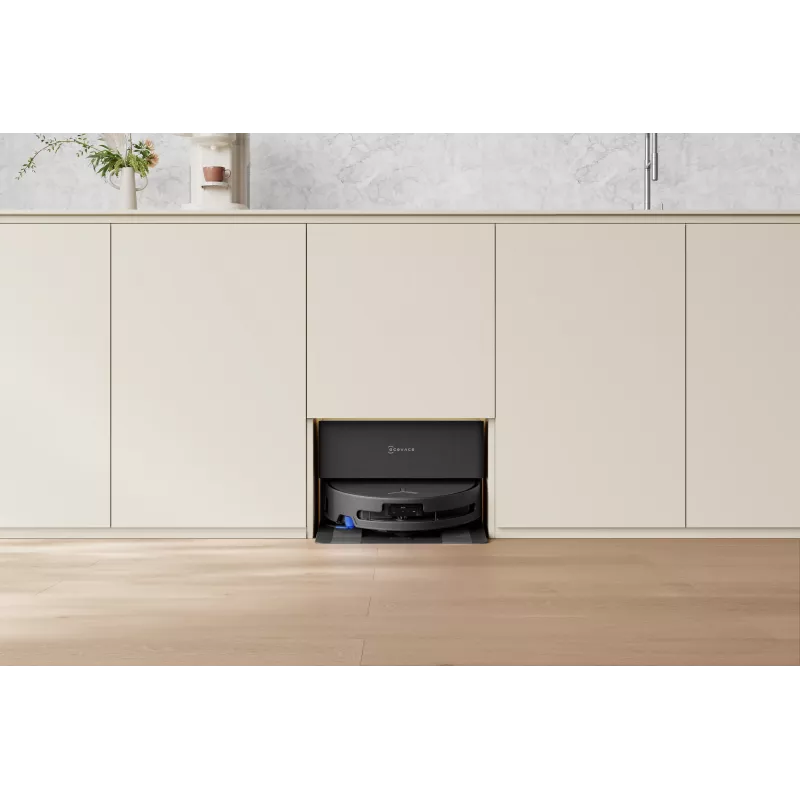 Robot odkurzacz Ecovacs DEEBOT T90 PRO OMNI — bezworkowy pojemnik na kurz 0,25 l, czas pracy 350 min, Li‑Ion 4000 mAh, czarny