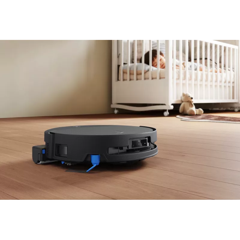 Robot odkurzacz Ecovacs DEEBOT T90 PRO OMNI — bezworkowy pojemnik na kurz 0,25 l, czas pracy 350 min, Li‑Ion 4000 mAh, czarny