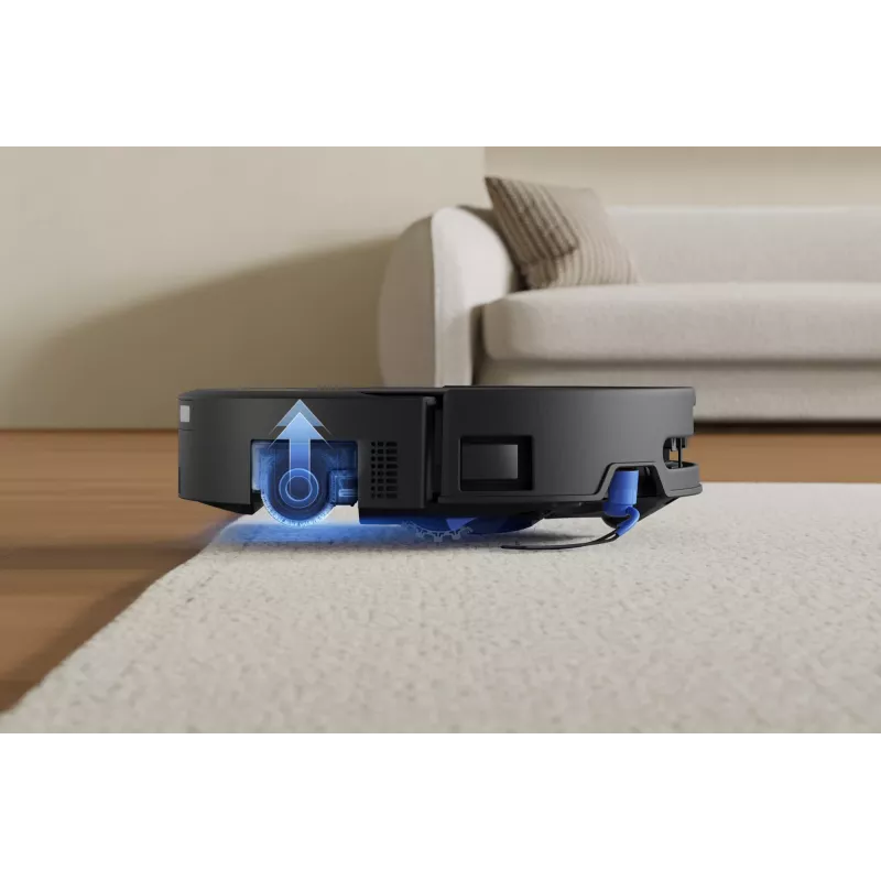Robot odkurzacz Ecovacs DEEBOT T90 PRO OMNI — bezworkowy pojemnik na kurz 0,25 l, czas pracy 350 min, Li‑Ion 4000 mAh, czarny