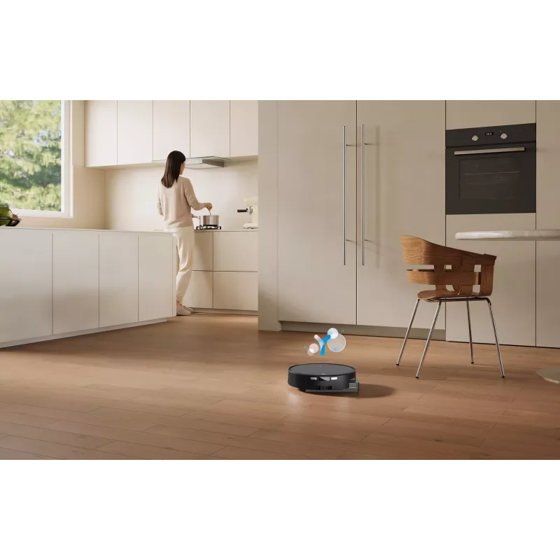 Robot odkurzacz Ecovacs DEEBOT T90 PRO OMNI — bezworkowy pojemnik na kurz 0,25 l, czas pracy 350 min, Li‑Ion 4000 mAh, czarny