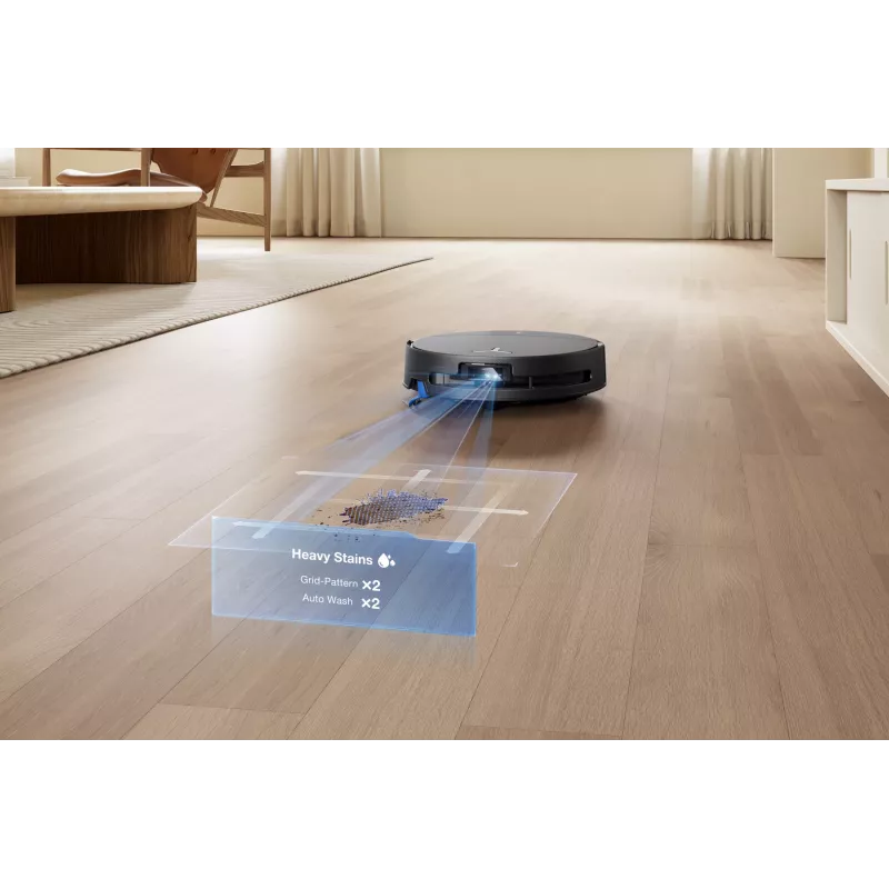 Robot odkurzacz Ecovacs DEEBOT T90 PRO OMNI — bezworkowy pojemnik na kurz 0,25 l, czas pracy 350 min, Li‑Ion 4000 mAh, czarny