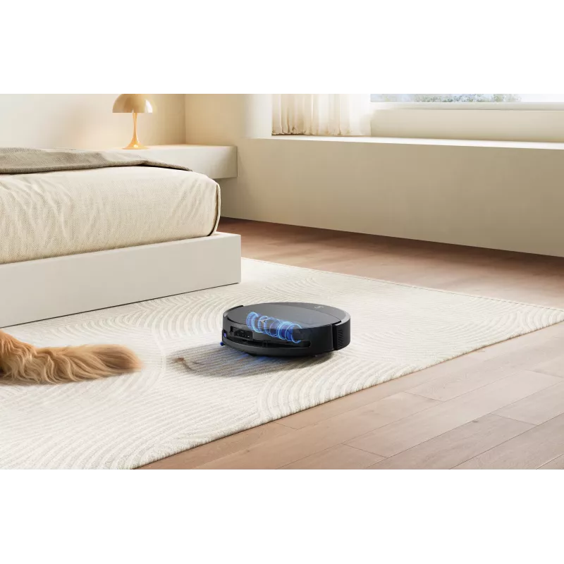 Robot odkurzacz Ecovacs DEEBOT T90 PRO OMNI — bezworkowy pojemnik na kurz 0,25 l, czas pracy 350 min, Li‑Ion 4000 mAh, czarny