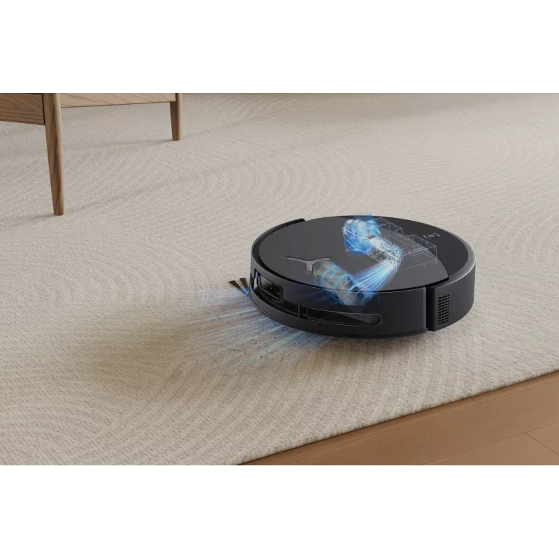 Robot odkurzacz Ecovacs DEEBOT T90 PRO OMNI — bezworkowy pojemnik na kurz 0,25 l, czas pracy 350 min, Li‑Ion 4000 mAh, czarny