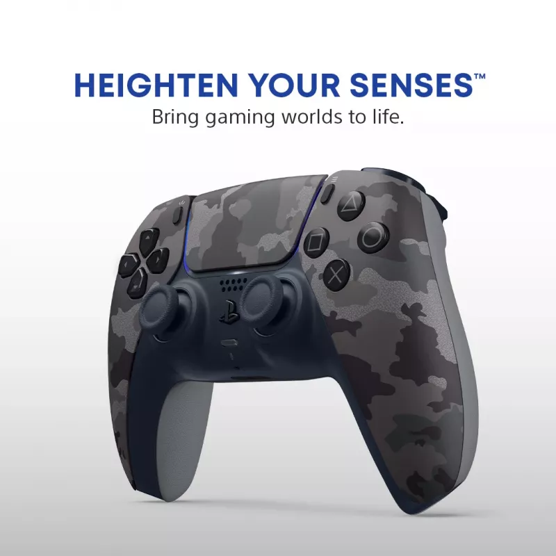 Gamepad Sony DualSense v3 Camouflage — Bluetooth/USB, PS5, wbudowana bateria, USB‑C, 160×106×66 mm