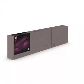 Inteligentny punkt świetlny Philips Hue biały and colour ambience Perifo, prosty zestaw sufitowy, 4 punkty, Bluetooth, czarny