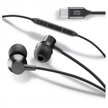 Słuchawki douszne stereo Cellularline SPARROW z mikrofonem i pilotem