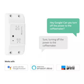 Inteligentny przełącznik Avanca International BV Hombli Smart Switch 2P bezprzewodowy 230V (90–250V, 50–60Hz), 39×88×24 mm